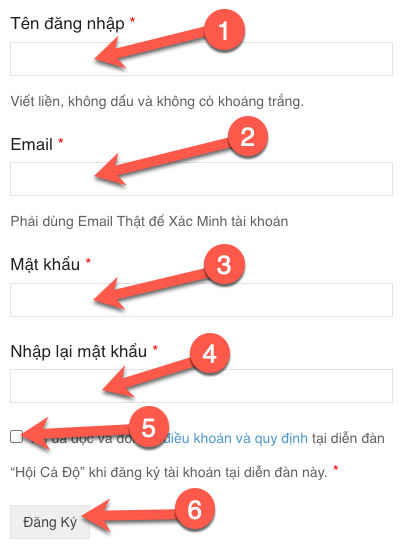 Tạo Tài Khoản Nhóm Tìm Cầu