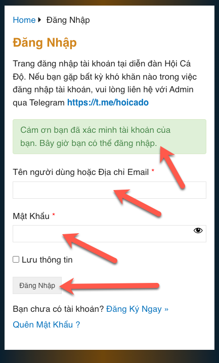 Tạo Tài Khoản Nhóm Tìm Cầu