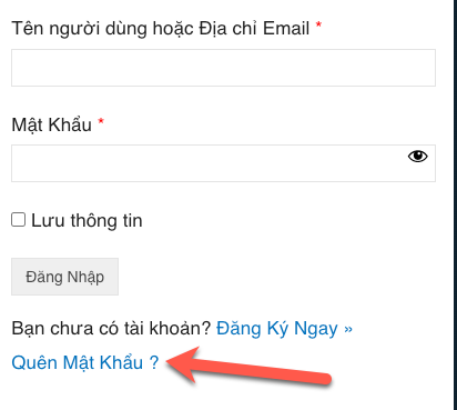 Lấy Lại Mật Khẩu tài khoản Nhóm Tìm Cầu